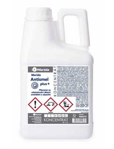 Prostředek koncentrát Merida Antismel Plus na organická znečištění a odstranění zápachů 5l
