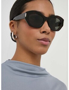 Sluneční brýle Saint Laurent dámské, černá barva, SL 639