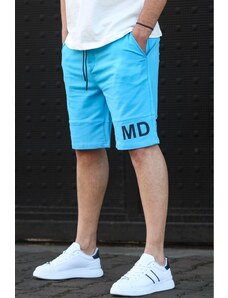 Madmext Men's Blue Printed Bermuda Shorts 5493