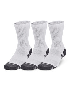 Pánské ponožky Under Armour Performance Cotton 3P Mid White