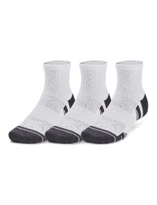 Pánské ponožky Under Armour Performance Tech 3-Pack Qtr White