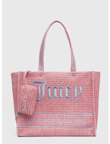 Plážová taška Juicy Couture růžová barva