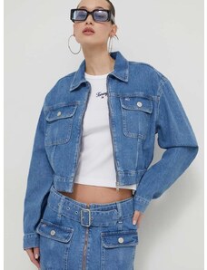 Džínová bunda Tommy Jeans dámská, přechodná, DW0DW17656
