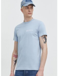Bavlněné tričko Karl Lagerfeld Jeans s aplikací