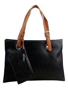 INT. COMPANY Barebag Moderní dámská kabelka přes rameno černá
