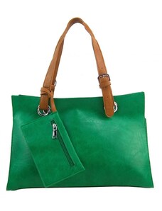 INT. COMPANY Barebag Moderní dámská kabelka přes rameno zelená