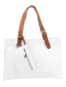 INT. COMPANY Moderní dámská kabelka přes rameno bílá