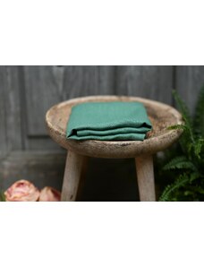 Nelly Lněný ručník - zelená 50x100cm