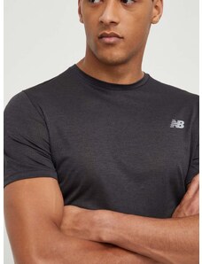 Tréninkové tričko New Balance MT41253BK černá barva