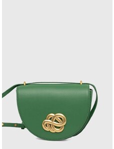 Kožená kabelka By Malene Birger zelená barva
