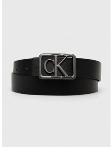 Oboustranný pásek Calvin Klein Jeans pánský, černá barva, K50K511820