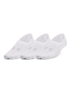 Pánské ponožky Under Armour Breathe Lite Ultra Low 3P White