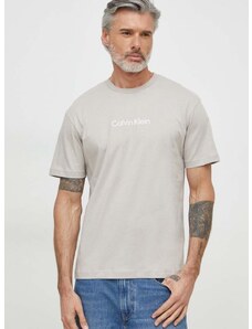 Bavlněné tričko Calvin Klein šedá barva, K10K111346