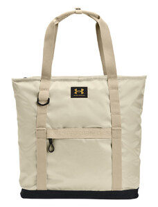 Under Armour Essentials Tote Backpack | Silt/Khaki Base/Metallic Gold