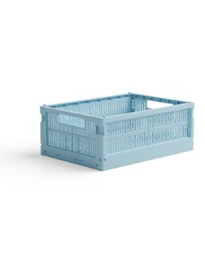 Skládací přepravka midi Made Crate - crystal blue