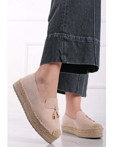 Bestelle Béžové platformové espadrilly Kora