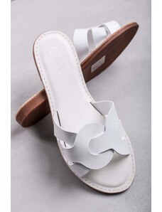 C’M Paris Bílé nízké pantofle Salene