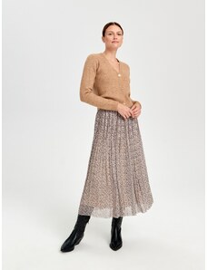 Sinsay - Plisovaná midi sukně - vícebarevná