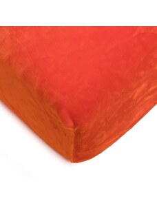 Mikroflanelové prostěradlo 180x200 cm - Oranžové