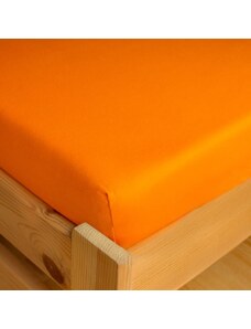 Dětské jersey prostěradlo 70x140 cm - oranžové