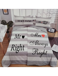 6 - dílné Povlečení - Mr and Mrs Right