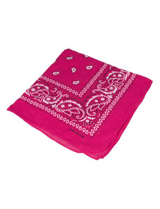 Šátek bavlněný, růžový se vzorem