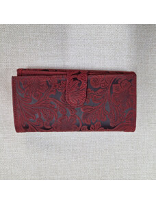 Loranzo Dámská kožená peněženka WILD - červená