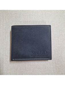 Pánská kožená peněženka WILD- tmavě šedá