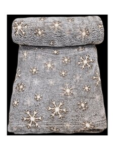 Sendia Svítící mikroplyšová deka Hvězdičky šedá