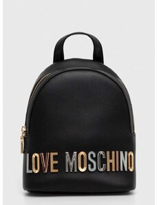 Batoh Love Moschino dámský, černá barva, malý, s aplikací