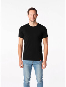 Pánské tričko CityZen Slim Fit DAVOS černé 000-PEL