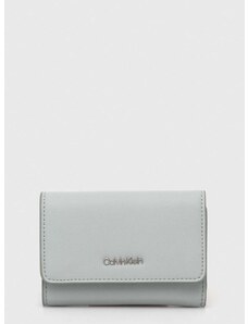 Peněženka Calvin Klein šedá barva, K60K611934