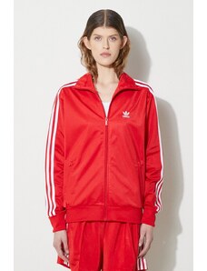 Mikina adidas Originals dámská, červená barva, s aplikací, IP0602