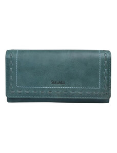 SEGALI Dámská kožená peněženka SG-7052 zelená
