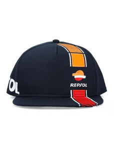 GP racing apparel Týmová kšiltovka Repsol s rovným kšiltem tmavě modrá