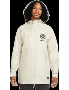 Pánská bunda do deště s kapucí Nike F.C. Storm-Fit béžová