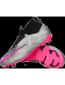 Dětské lisovky Nike Zoom Mercurial Superfly 9 XXV Pro FG stříbrné