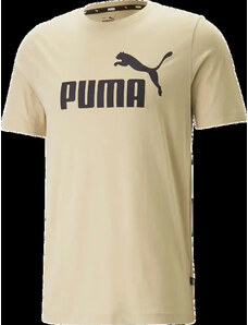 Pánské tričko Puma Essentials Logo béžové