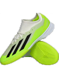 Dětské sálové kopačky Adidas X Crazyfast.3 IN bílo-zelené