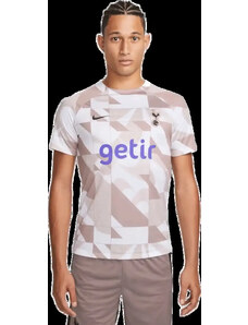 Pánské předzápasové tričko Nike Tottenham Hotspur 23/24 bílo-hnědé