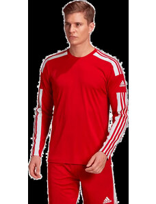Pánský fotbalový dres Adidas Squadra 21 LS červený dlouhý rukáv