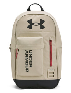 Under Armour Halftime Backpack | Khaki Base/Sedona Red/Anthracite