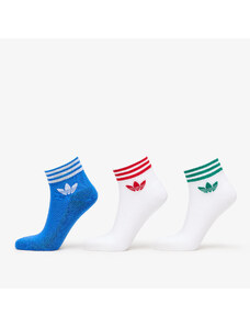 adidas Originals Pánské ponožky adidas Trefoil Ankle Sock 3-Pack Blue Bird/ White/ White