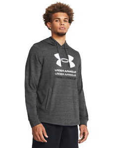 Pánská mikina Under Armour Rival Terry Graphic Hood Castlerock 025