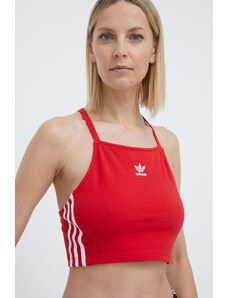 Top adidas Originals dámský, červená barva, IN8379