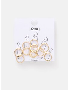 Sinsay - Sada 10 prstenů - zlatá