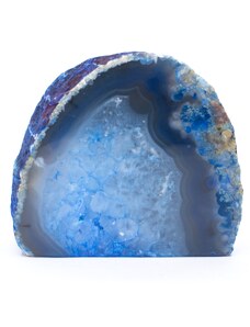 Milujeme Kameny Achát - řez - modrý CHD21