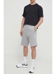 Bavlněné šortky adidas Originals Essential šedá barva, melanžové, IR6848