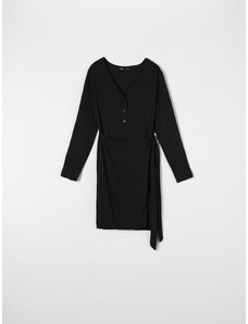 Sinsay - Mini šaty s ozdobným vázáním - černá