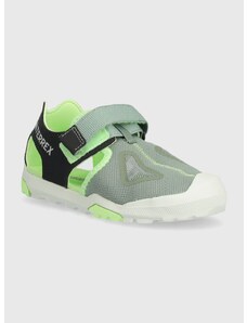 Dětské sandály adidas TERREX TERREX CAPTAIN TOEY 2.0 K zelená barva